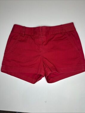 J.CREW 3” Chino Red Size 0